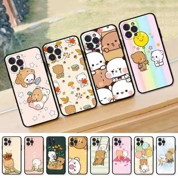 Милый мультяшный медведь чехол для телефона силиконовый мягкий для iPhone 14 13 12 11 Pro Mini XS MAX 8 7 6 Plus X XS XR чехол iphone 14