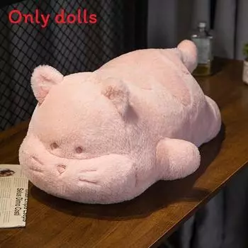 Cute Cartoon Cat Long Pillow With Soft Pp Cotton Filling For Bedside Napping And 60cm