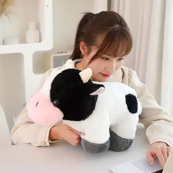 Cute Cartoon Cow Plush Toys Soft Stuffed Animals Cattle Baby Appease Dolls for Kids Boys Birthday Gifts 32cm