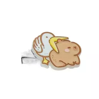 Cute Cartoon Duckbill Clip Waterproof Animal Barrettes Funny Capybara Hairpin Women style5