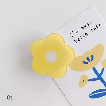 Cute Cartoon Flower Mobile Phone Bracket Ring Holder AVE жёлтый
