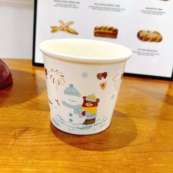 Cute Cartoon Snowman Bear Large Capacity Holding Ceramic Cup Coffee Cup Christmas Water Cup High Appearance Gift 380ml