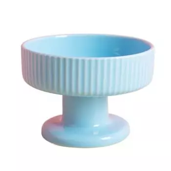 Cute Cat Bowl Ceramic Dog Food Feeding Basin Pet High Footed Cup Bowl Water Container Style 3