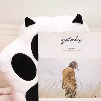 Cute Cat Paw Plush Backpack with Adjustable Straps Soft Furry Purse with Zipper Cartoon Backpack for Women Girls белый