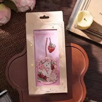 Cute Cat/Rabbit/Bear Reading Book Clip Hollow Pagination Mark School Office Supplies B