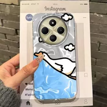 Cute Cat Small Flowers Girls Women Phone Case For Xiaomi Poco X3pro X5 M6 X6 X3 NFC M5s M6 X7 Pro C75 C61 Bumper Fundas Cover poco M6 4G белый