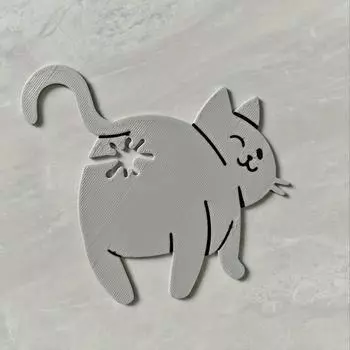 Cute Cat Snack Bag Sealing Clip Acrylic Seal Decorative Funny Butt Clip Cat Food Storage 1pcs