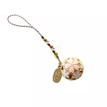 Cute Cherry Blossoms Gift Sakura Pendant Bell Accessories Jewelry Key ring Keychain