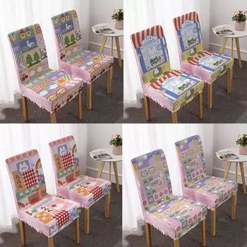 Cute Children s Chair Cover for Household Universal Elastic Chair Cover Cover for Fabric 45*38*38cm