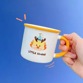 Cute Chinese Dragon Ceramic Cup Mug Drink Water Cup Cup Creative Year of Dragon Gift Milk Cup Breakfast Cup 320ml