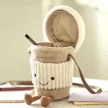 Cute Coffee Cup Shoulder Bag Kawaii Cartoon Girl Crossbody Messenger Funny Cup Coffee Mug Pocket Bag Storage Wallet Women Purses