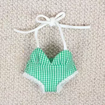 Cute Cotton Doll Swimsuit Suit Strap Pants 20cm Doll Swimming Outfit Children Gift style A
