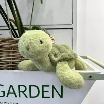 Cute Cream Little Turtle Plush Doll Milk Cute Little Turtle Doll Children Sleep Soothing Doll Simulation Turtle 28cm