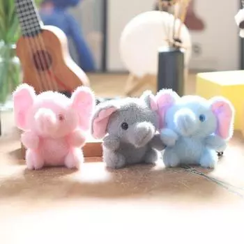 Милый милый слоненок, маленькая подвеска, плюшевая игрушка, кукла, мультяшный школьный рюкзак, подвесное украшение, брелок, кукла, кукла 12 cm.