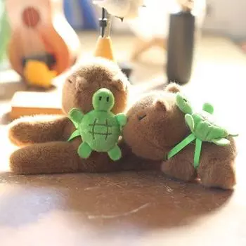 Милая милая Капибала Маленькая подвеска Брюки Плюшевая игрушка Кукла Капибара Тряпичная кукла Кукла 15cm