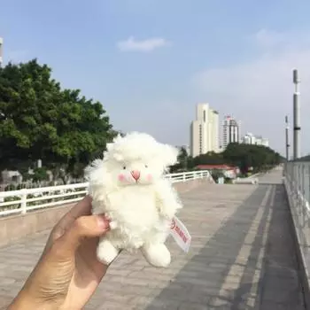Милый Милый Подвеска Кукла Ягненок Маленький Ягненок Ин Плюшевая Игрушка Та же Кукла Кукла 10cm