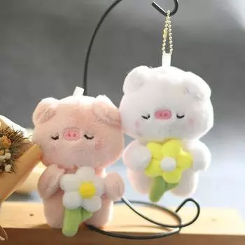 Милый Милый Маленький Подвеска-Поросенок Плюшевая Игрушка Кукла Поросенок Школьный Рюкзак Подвесное Украшение Брелок Кукла Кукла 12 cm.