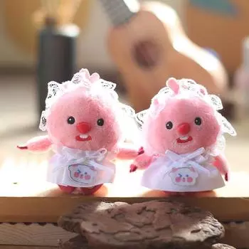 Милый Милый Мышонок Горничная Подвеска Плюшевая Игрушка Кукла Кукла Белка Сумка Подвеска Брелок Кукла 8cm