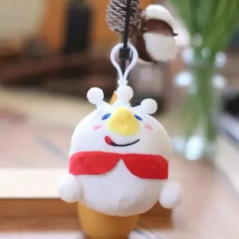 Cute Cute Mixue Bingcheng Snow King Small Pendant Plush Toy Doll Bag Hanging Keychain Doll 11cm