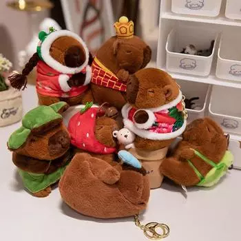 Cute Cute Pet Plush Keychain Clair Doll Cartoon Couple Bag Pendant Creative Car Keychain 12cm