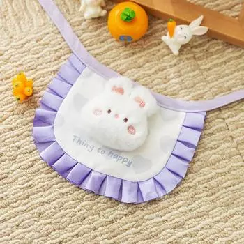 Cute dog bib cute three-dimensional cat saliva towel Teddy Yorkshire puppy scarf jewelry pet supplies average size length about 55cm