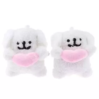 Милая плюшевая игрушка собака мультяшное животное подвеска мягкая кукла брелок рюкзак сумка для автомобиля брелок декор для детей подарок one size