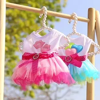 Cute Dog Summer Clothes Puppy Cotton Princess Dress Multiple Sizes And All Seasons Comfortable Pet Dress For Small Lovely Dog XL зелёный