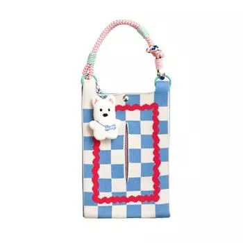 Cute Dog Tissue Case Holder INS Car Hanging Napkin Holder Car Interior Decoration Car Tissue Holder