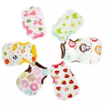 Cute Dog Vest Summer Chihuahua Dog Clothes Bichon Dog Costume Thin Ventilate Sweatshirt Pet Clothing Cotton Print Cat T-Shirt XS