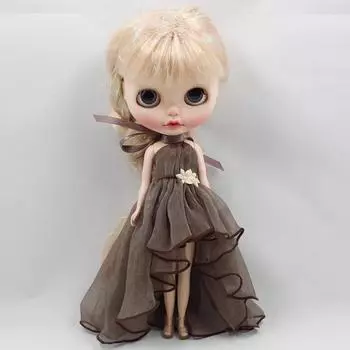 Cute Dolls Princess Dresses Mini Elegant Chiffon Clothes for azone19 ob24 Dolls For blythe Dolls