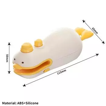 Cute Duck Handheld Vacuum Sealer Rechargeable Magnetic Bag Sealer for Freshness Portable Easy Use Kitchen Gadget 2 in 1 Mini