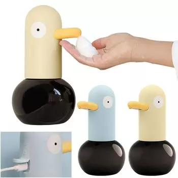 Cute Duck Touchless Automatic Foaming Soap Dispenser for Kitchen and Bathroom Hands Free Soap Delivery синий