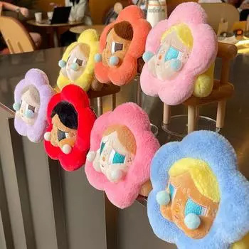 Cute Dudu Girl Flower Plush Doll Pendant Girly Heart Cartoon Keychain Doll Doll School Bag Pendant One Size