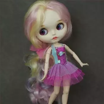 Cute Elegant T-shirt Dresses Fashion Party Clothes for azone19 ICY DBS Dolls For blythe Dolls 5