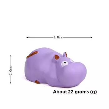 Cute Face No Man Mouse Duck Lying Posture Mini Model For Decoration Props PurpleLying Mouse