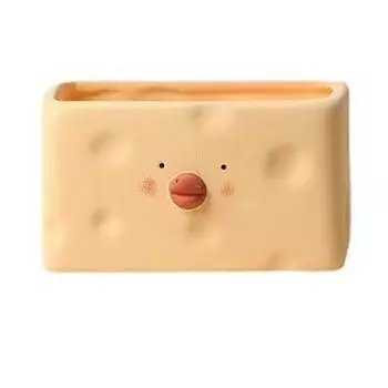 Cute Flower Pot Ceramic Cartoon Chick Planter Succulent Pot for Indoor Outdoor Home Garden