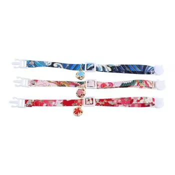 Cute Flower Safety Puppy Necklace With Bell Cat Collar Kitten Accessories Pet Products Cat Supplies красный