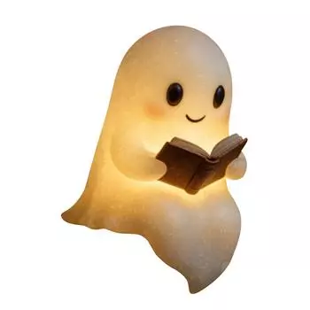 Cute Ghost, Reading Lamp Ghost, Reading Night Light Halloween One Size