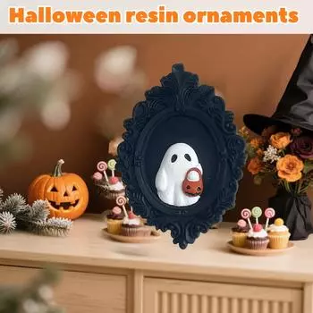 Cute Ghosts Decoration Resin Ornament For Halloween One Size