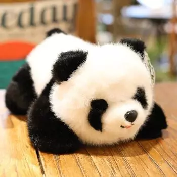 Cute Giant Panda Plush Toy Doll Hanhan Panda Doll Chengdu Travel Souvenir Gift 25Cm as shown in the picture