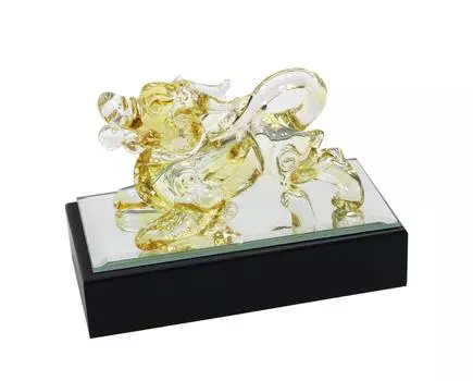 Cute handmade glasswork Yards amber