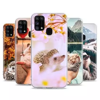 Милый ёжик для Samsung Galaxy Note 20 10 9 8 Plus Ultra Lite M21 M31 M31S M10S M20 M21 M32 M12 чехол для телефона Note 20 5G