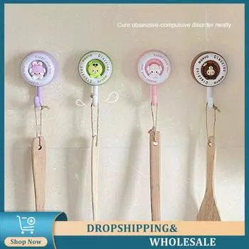 Cute Hook Waterproof Multi-color Optional Black Houseware No Punching Hook Strong Load-bearing Capacity Sticky Hook Hook Up
