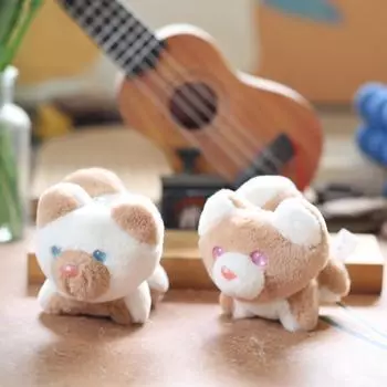 Милая подвеска в виде хаски, плюшевая игрушка, кукла, щенок, сумка, подвесной брелок, тряпичная кукла, кукла 12cm