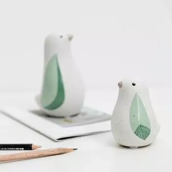 Милые маленькие свежие керамические украшения в виде птиц и животных для комнаты, настольные украшения для трансграничных ремесел, подарки, мягкие украшения