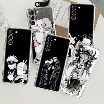 Милый аниме-прозрачный чехол Jujutsu Kaisen Gojo Satoru для Samsung Galaxy S22 S20 FE S21 S10 S9 Plus Note 20 Ultra 10 Lite Phone Shell Samsung S21 5G