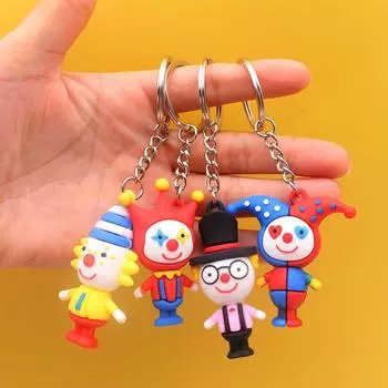 Cute Keychain Pendant Gift Bag Charm Jewelry Key Chains Clown Keychain Clown Keyring Bag Pendant 01