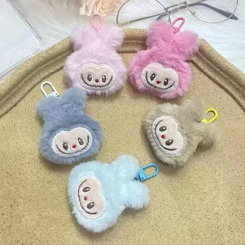 Cute Labubu Plush Doll Keychain Cartoon Backpack Bag Pendant Decoration Keychain Gifts Toys as the picture