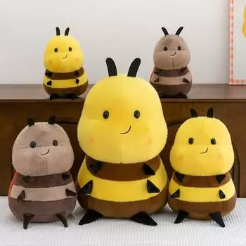 Cute Little Bee Plush Toy Doll Seven-star Ladybug Doll Cute Fun Rag Doll Boy and Girl Birthday 25cm0.18kg