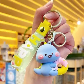 Cute Little Dinosaur Keychain Delicate Car Key Chain Accessories Small Gift
